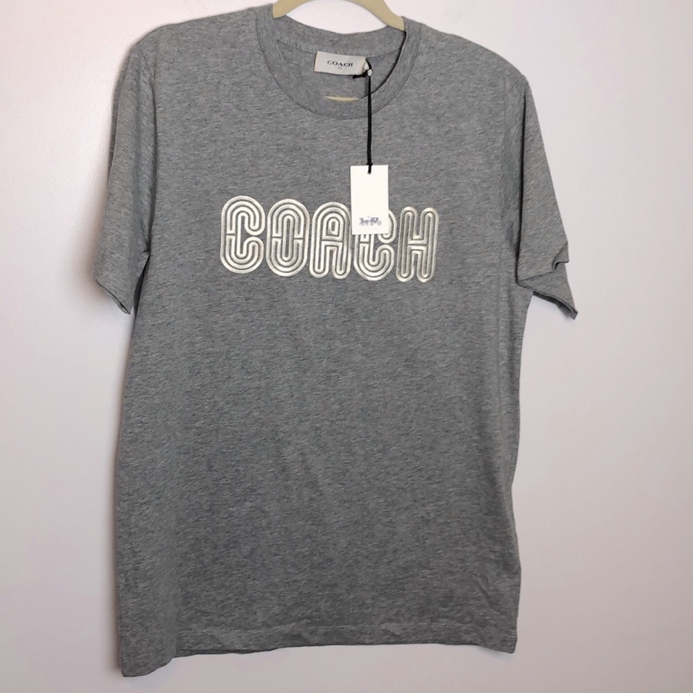 NEW Coach Men’s Embroidered Print T Shirt M